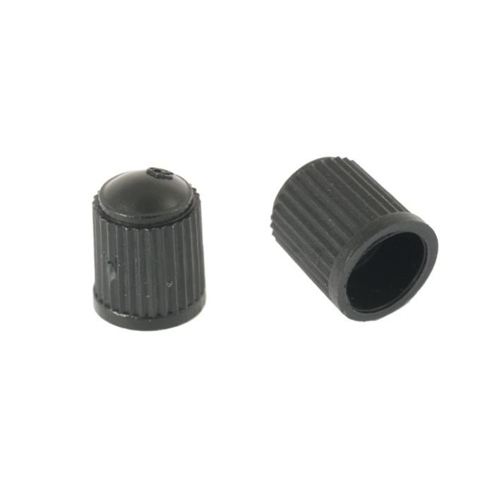 4 x Schrader Black Plastic Tyre Valve Dust Caps For Cars/Bikes/Bicycles/eBikes 