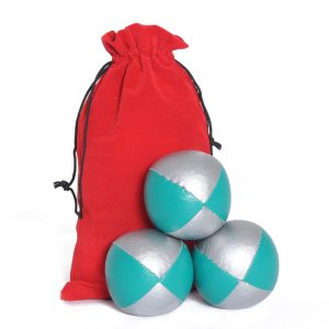 Juggling Ball Set - Silver & Green (120g)