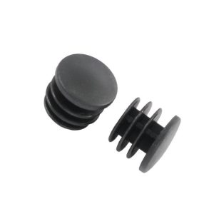 Black Plastic Bar End Plugs (Pair)