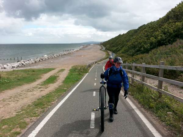 The steepest bit -not bad at all