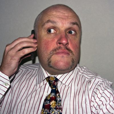 Mike half way through Movember