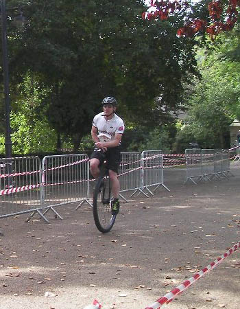 Roger in Pennies in the Park Race